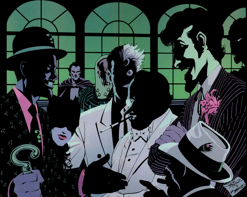 Villains at a formal gathering
