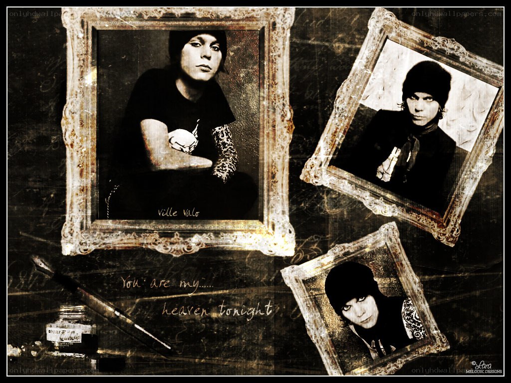 Ville Valo portrait collage
