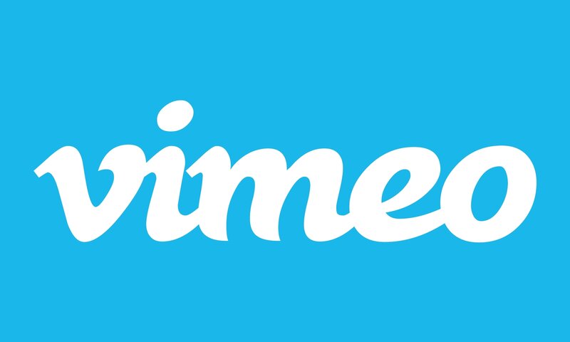 Vimeo logo on blue background
