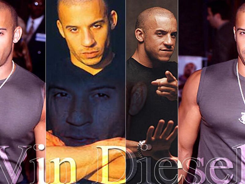 Vin Diesel Collage — Gray