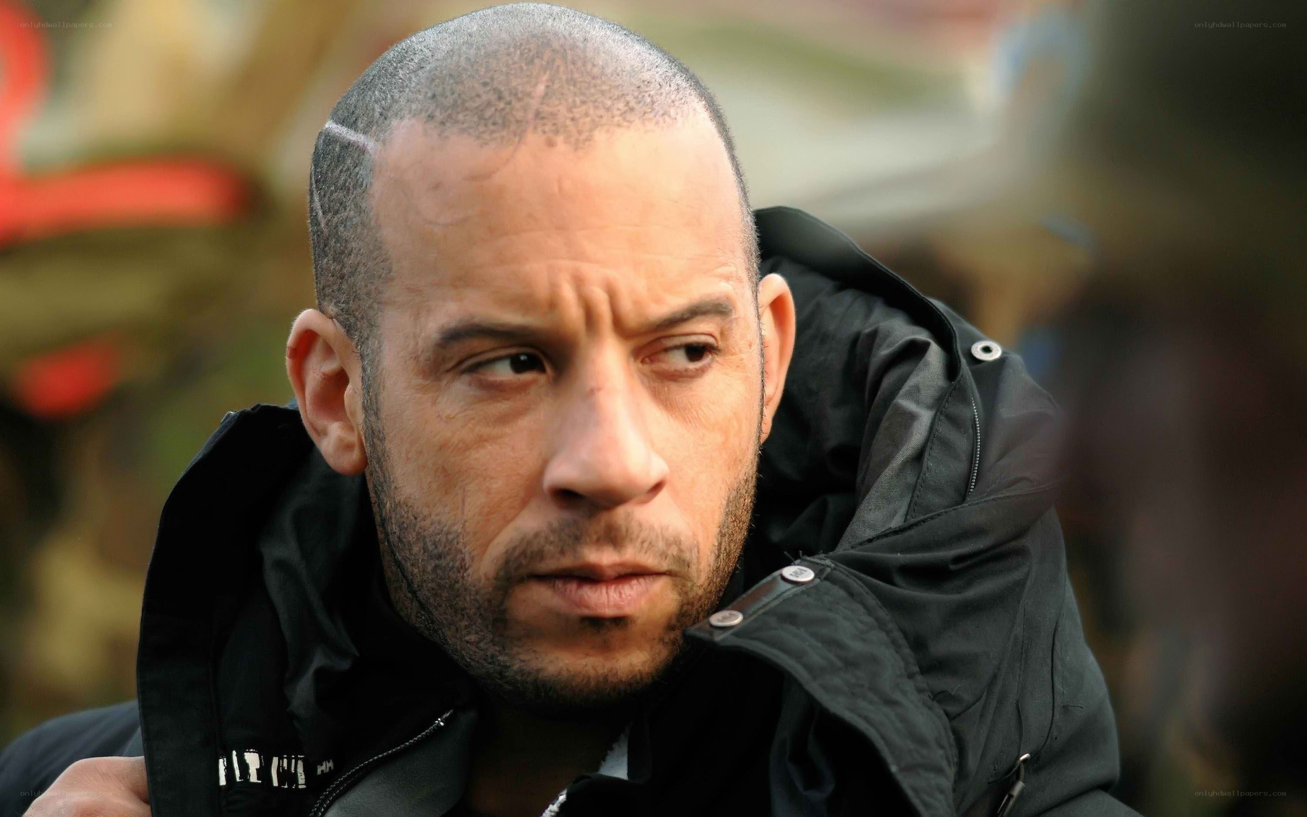 Vin Diesel in a black jacket