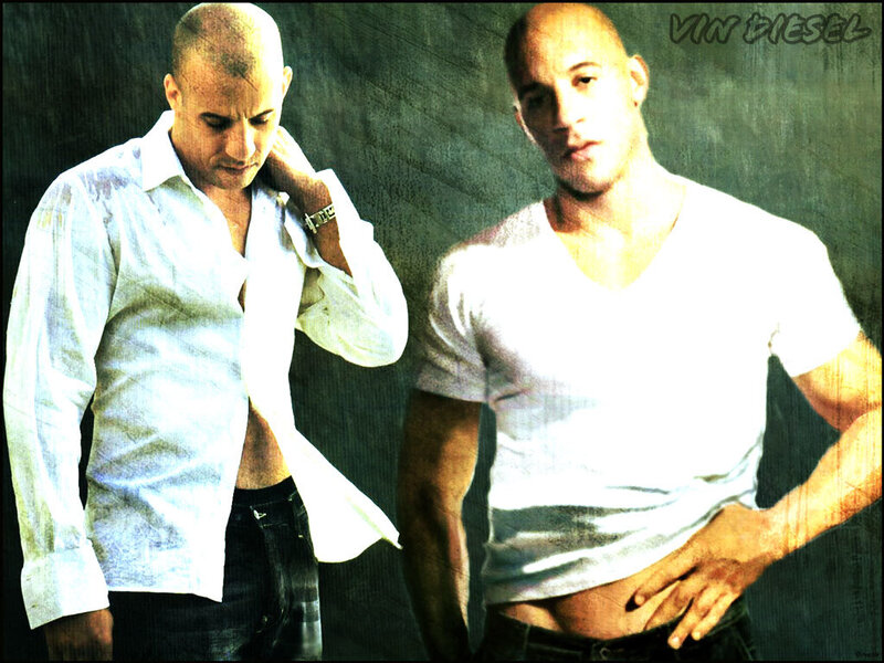 Vin Diesel in two poses