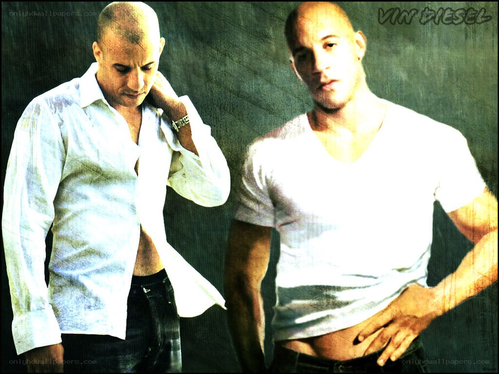 Vin Diesel in two poses
