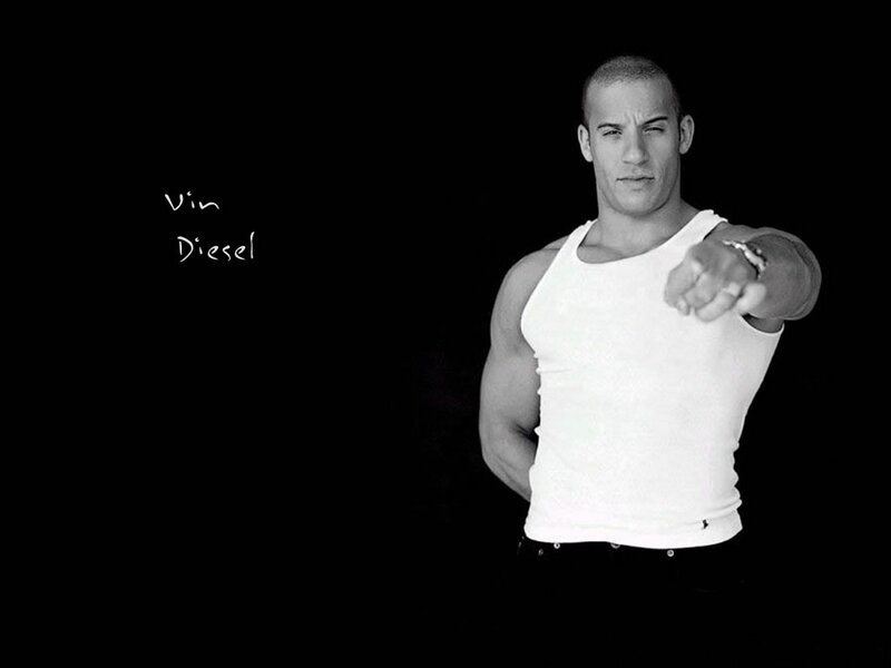Vin Diesel pointing at camera