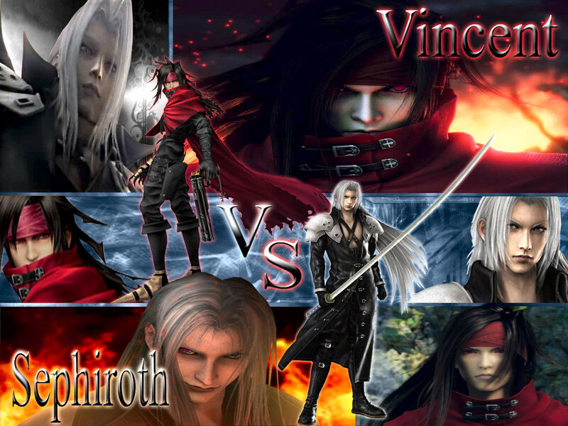 Vincent and Sephiroth
