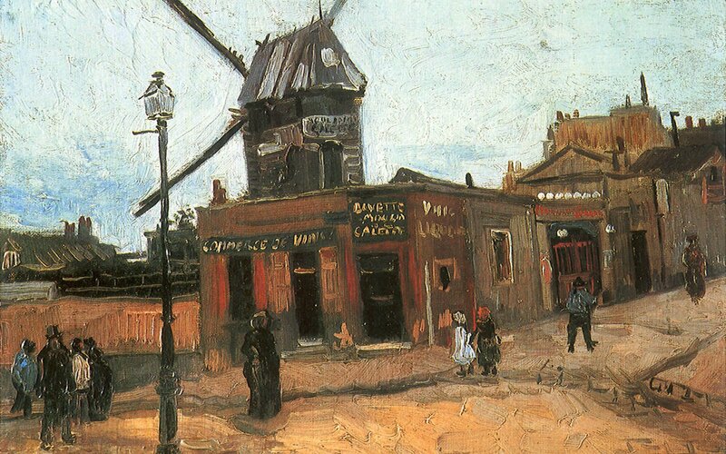 Vincent van Gogh's windmill painting
