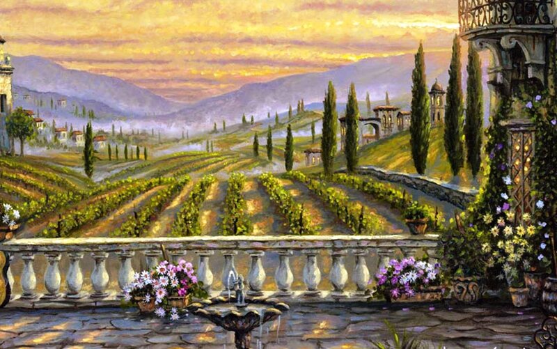 Vineyard Landscape — Yellow