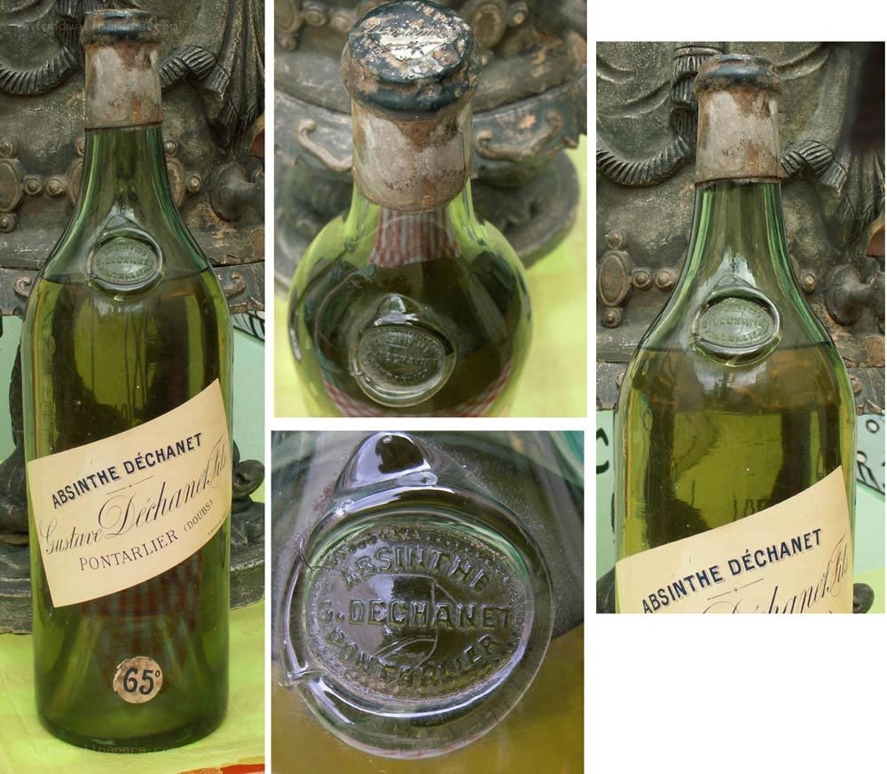 Vintage absinthe bottle