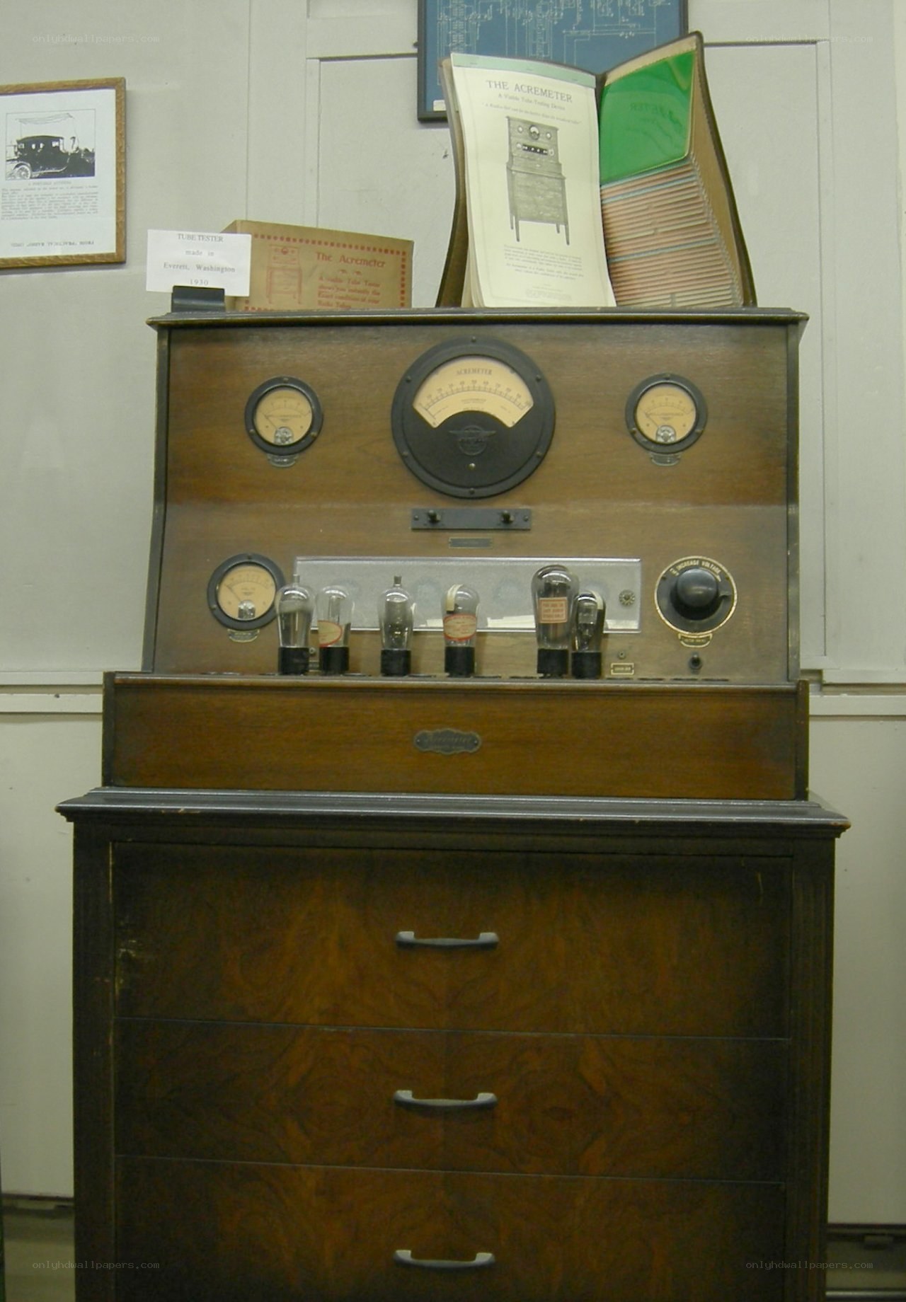 vintage acrometer tube tester