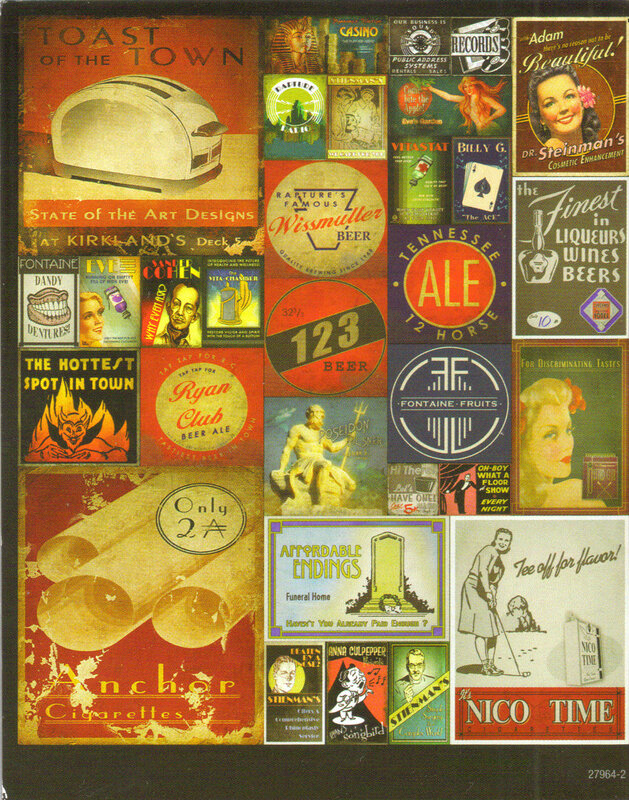 Vintage advertisement collage