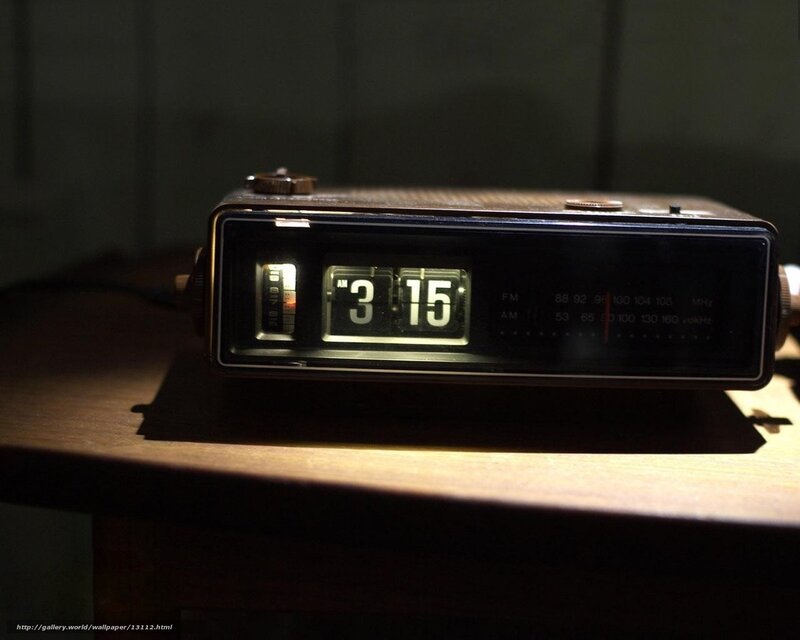 vintage alarm clock on table