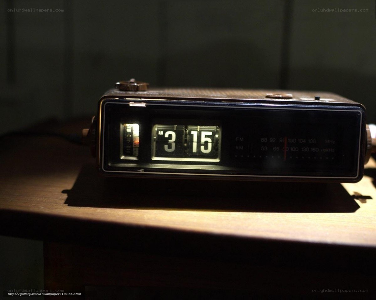 vintage alarm clock on table