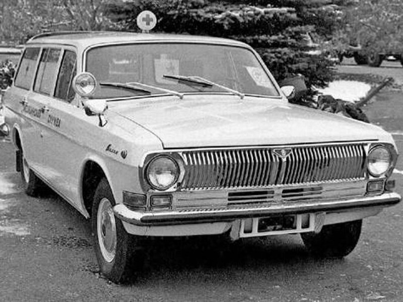 Vintage ambulance car
