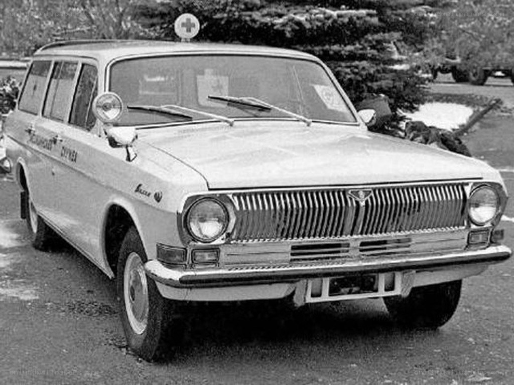 Vintage ambulance car