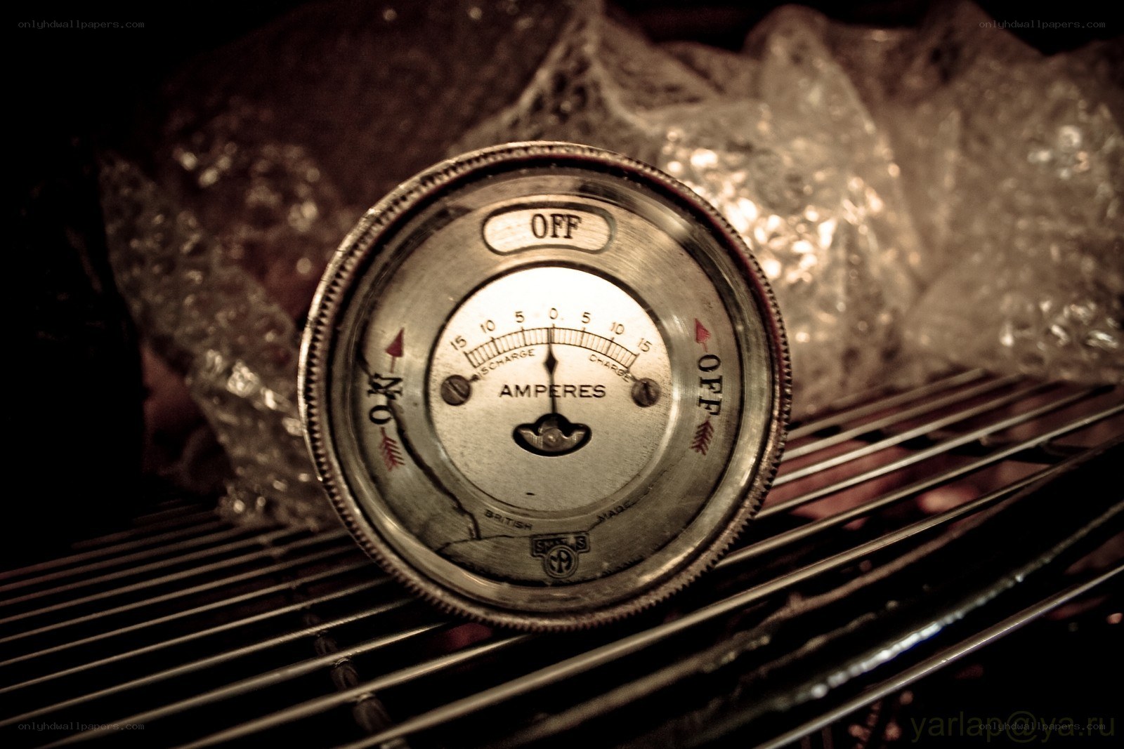 vintage ammeter gauge