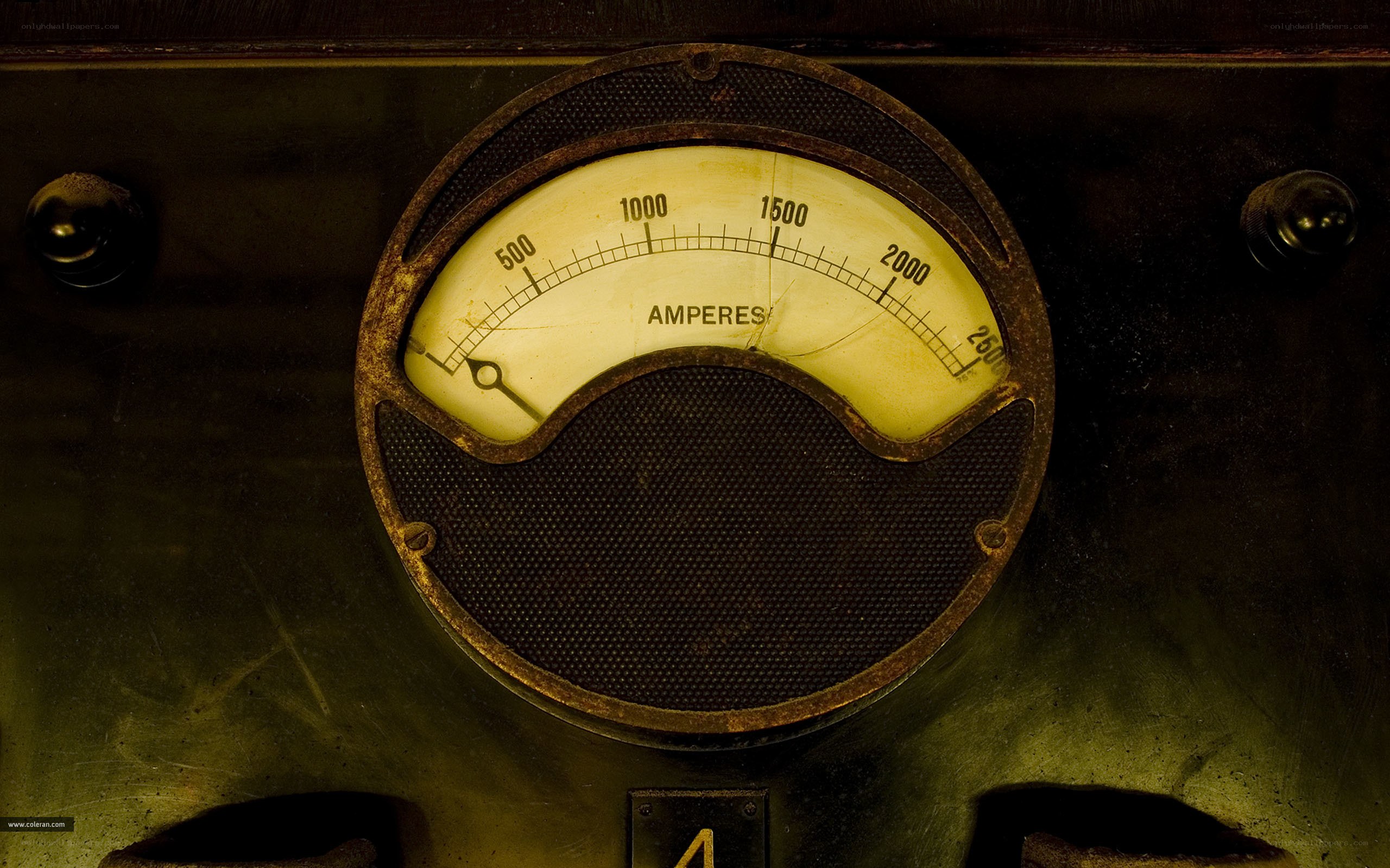 vintage ammeter gauge