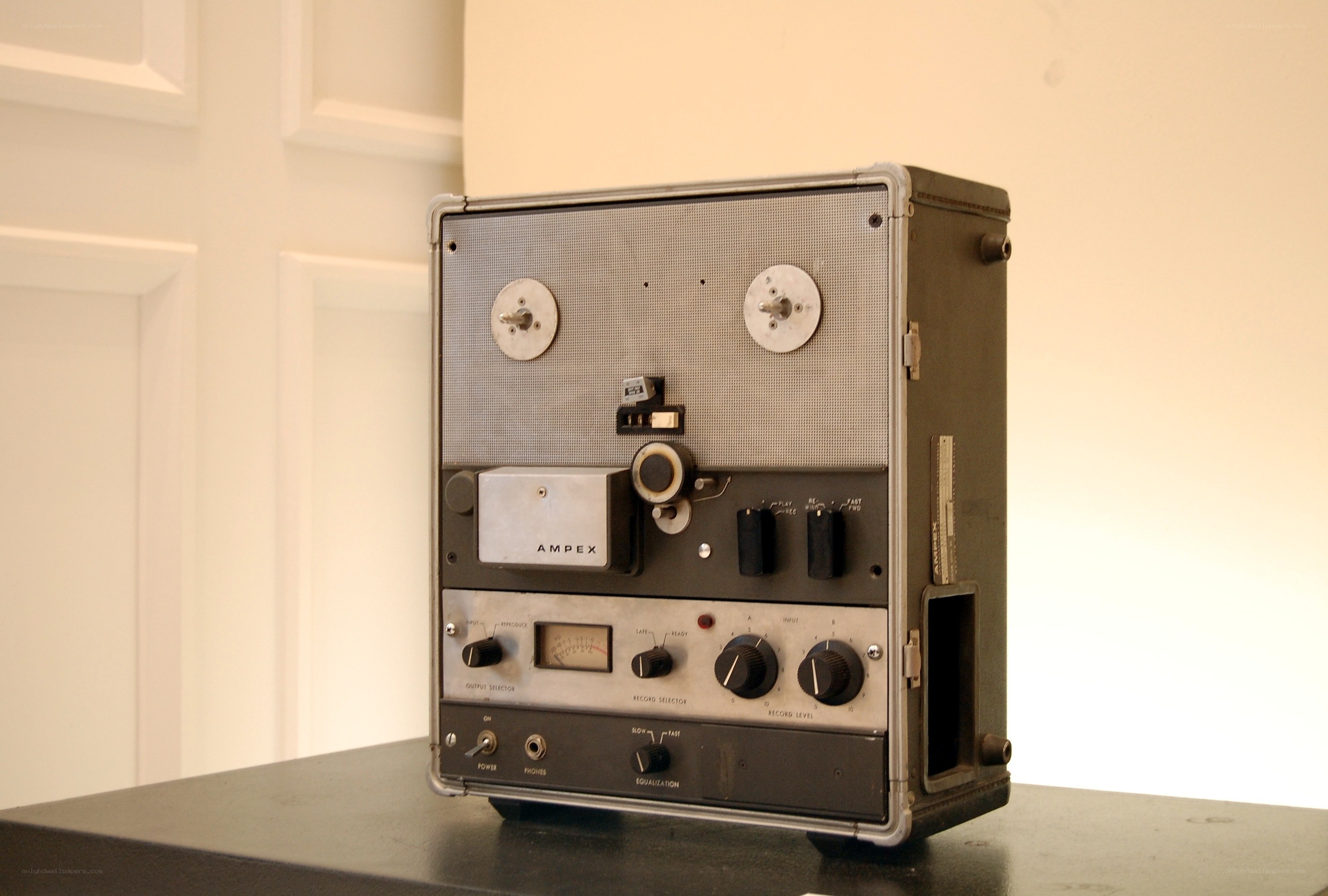 Vintage Ampex tape recorder