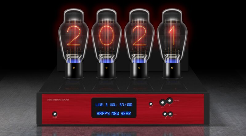 Vintage Amplifier Display