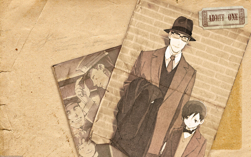 vintage anime character collage