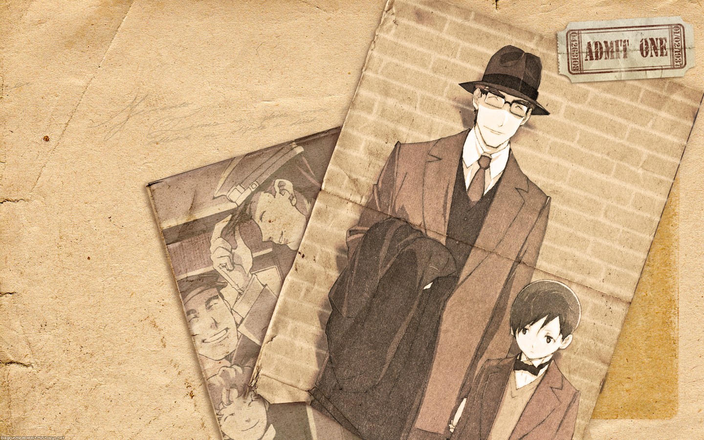 vintage anime character collage