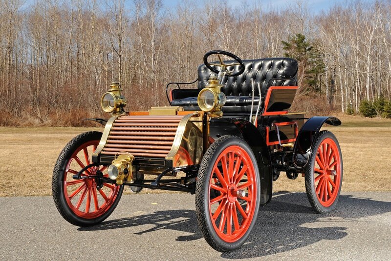 vintage automobile on display