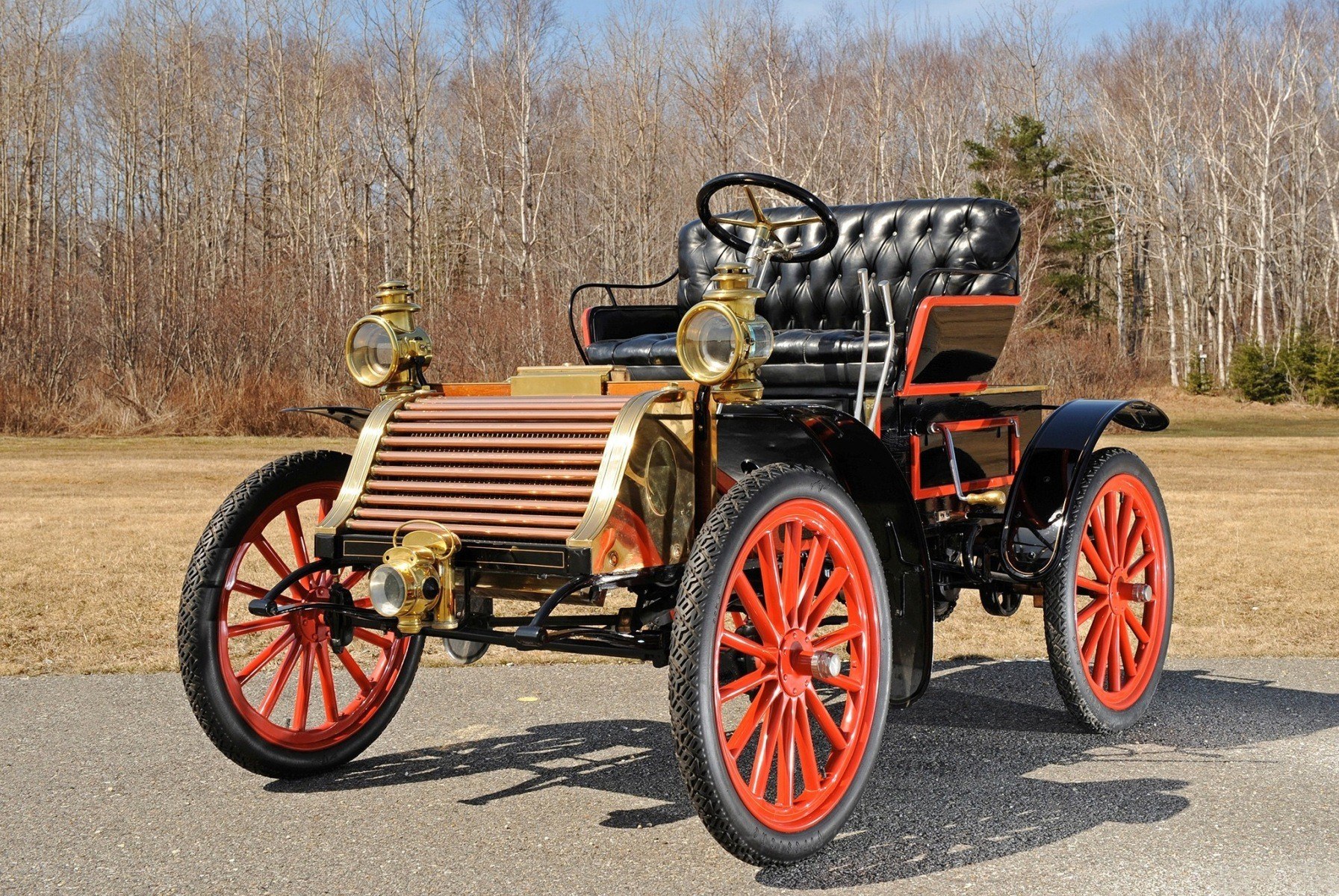 vintage automobile on display
