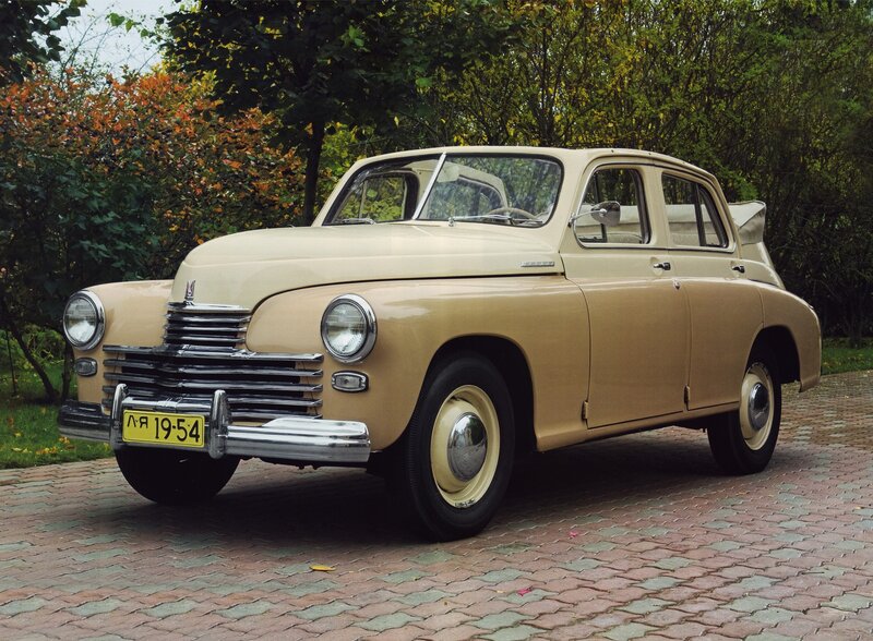 Vintage beige sedan car
