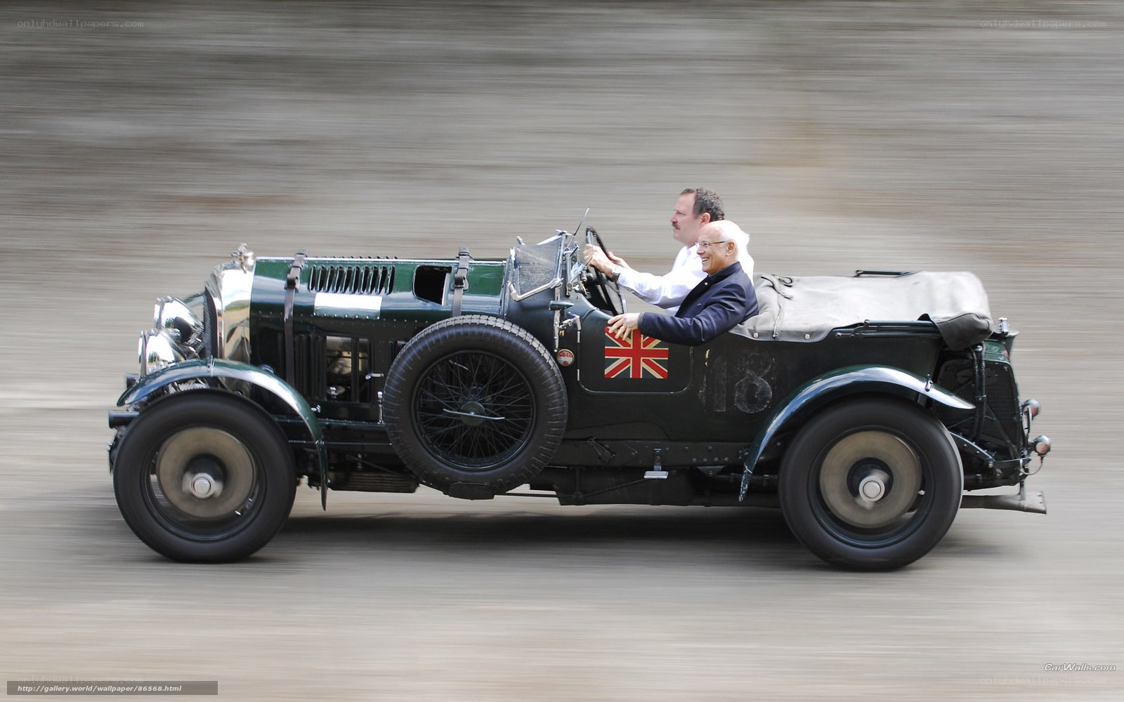 Vintage Bentley racing car