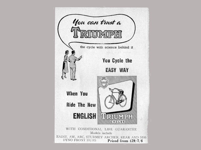 Vintage Bicycle Advertisement — Black