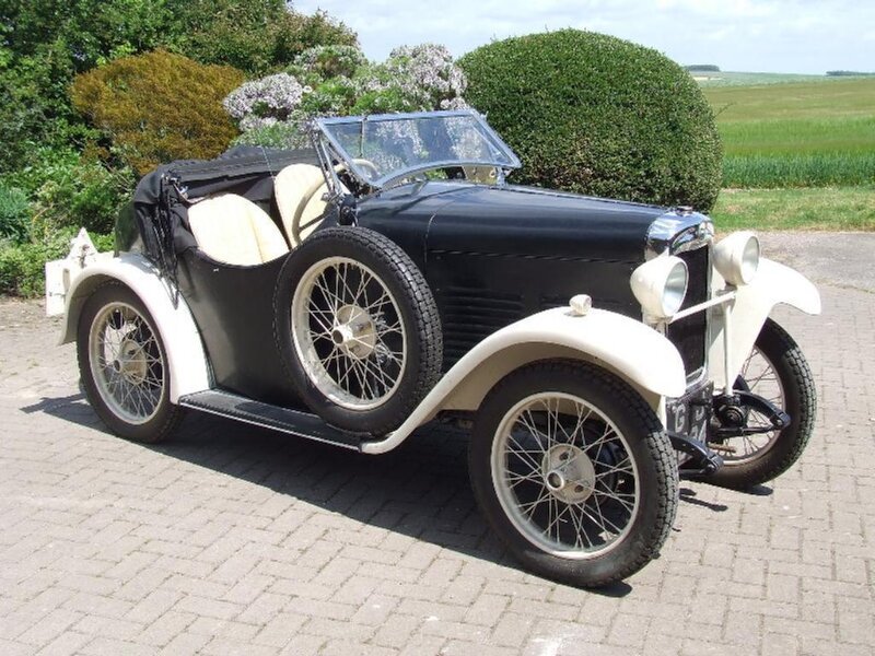 vintage black and cream car