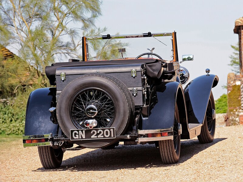 vintage black convertible car