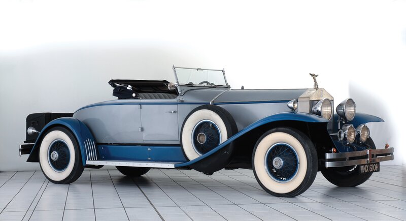 Vintage Blue and Silver Car — Classic