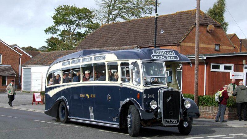 Vintage Blue Bus — Calm