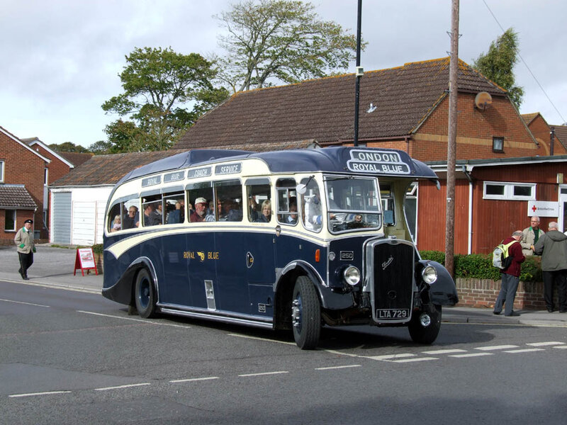 Vintage Blue Bus