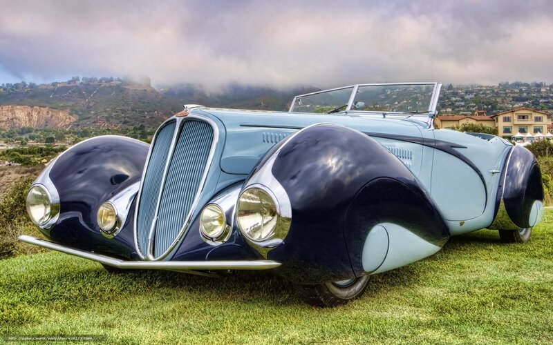 Vintage Blue Convertible