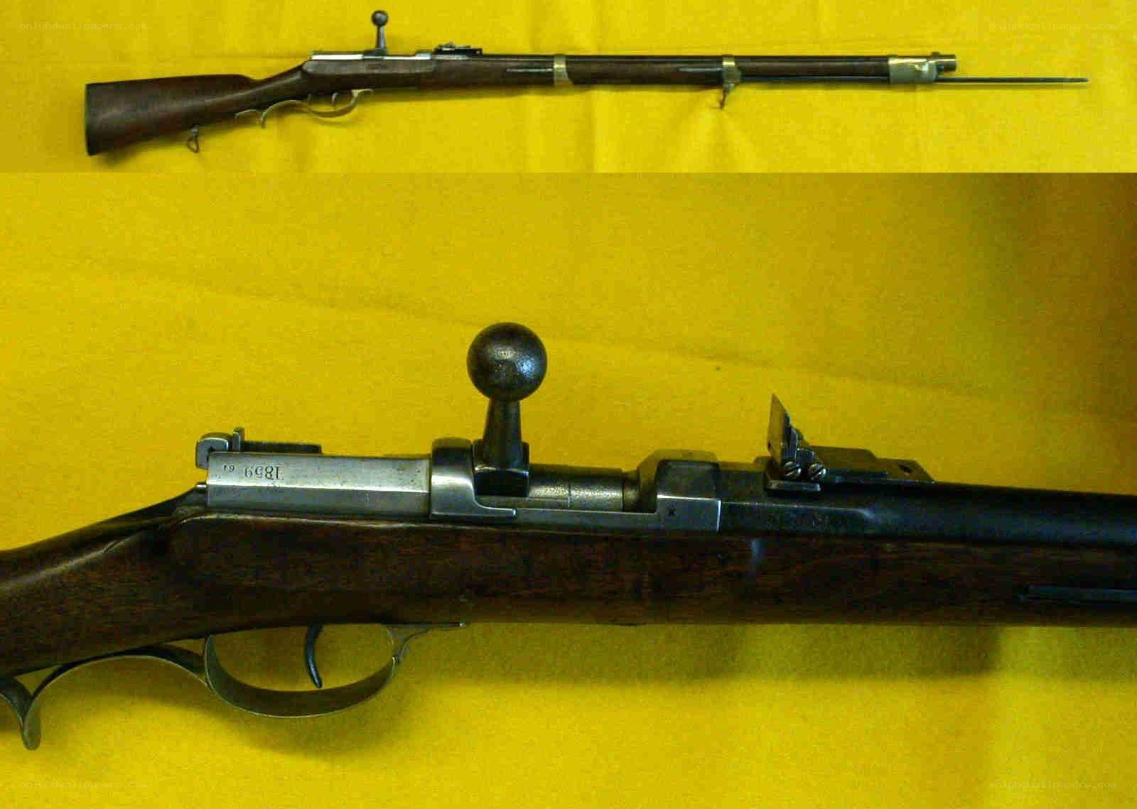 vintage bolt-action rifle
