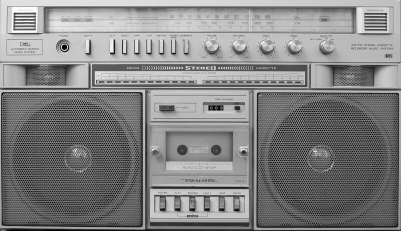 Vintage boombox stereo