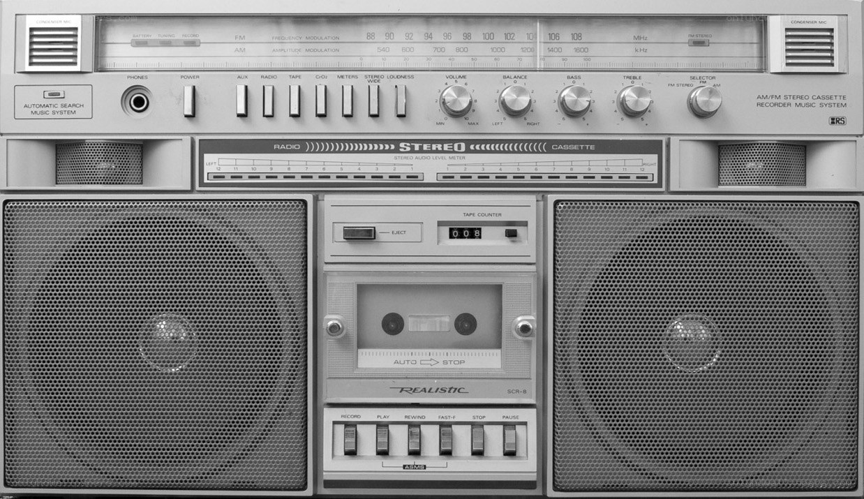 Vintage boombox stereo
