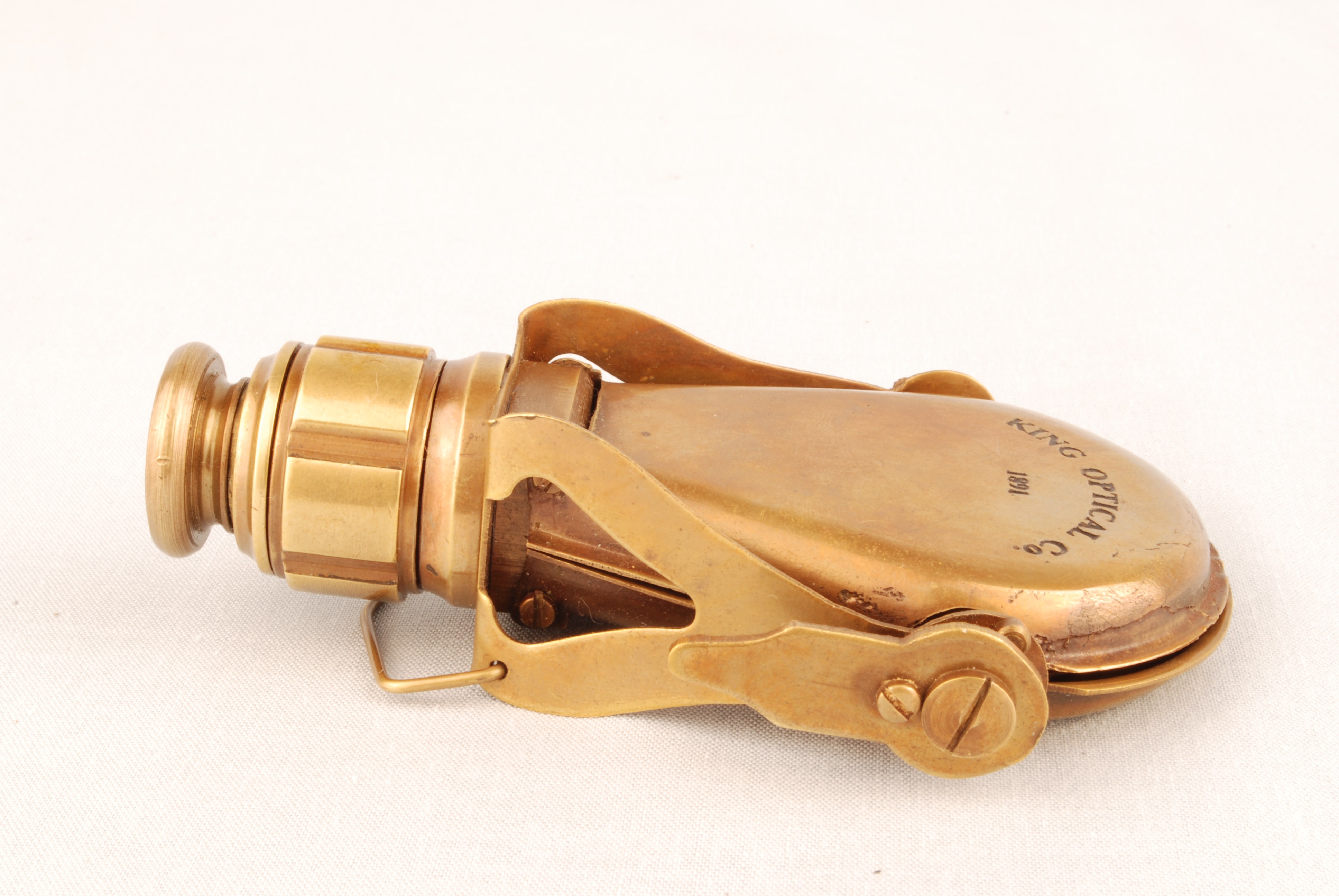 vintage brass telescope