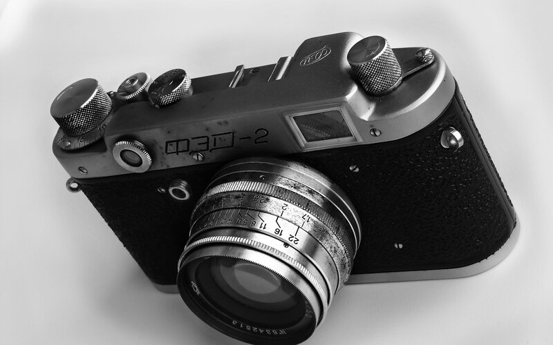 vintage camera close-up