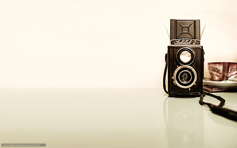 vintage camera on a table