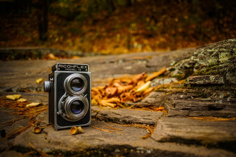 Vintage Camera on Stone