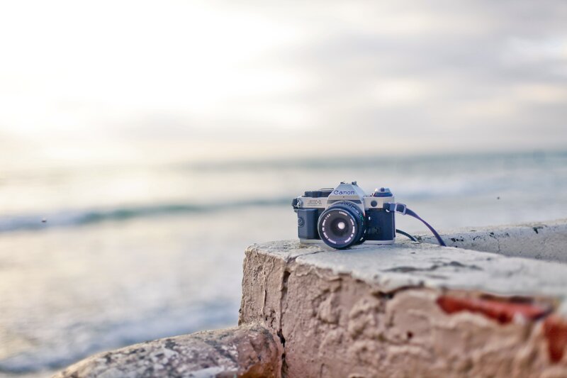 Vintage Camera on Wall