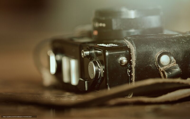 Vintage Camera on Wood — Brown, Nostalgic