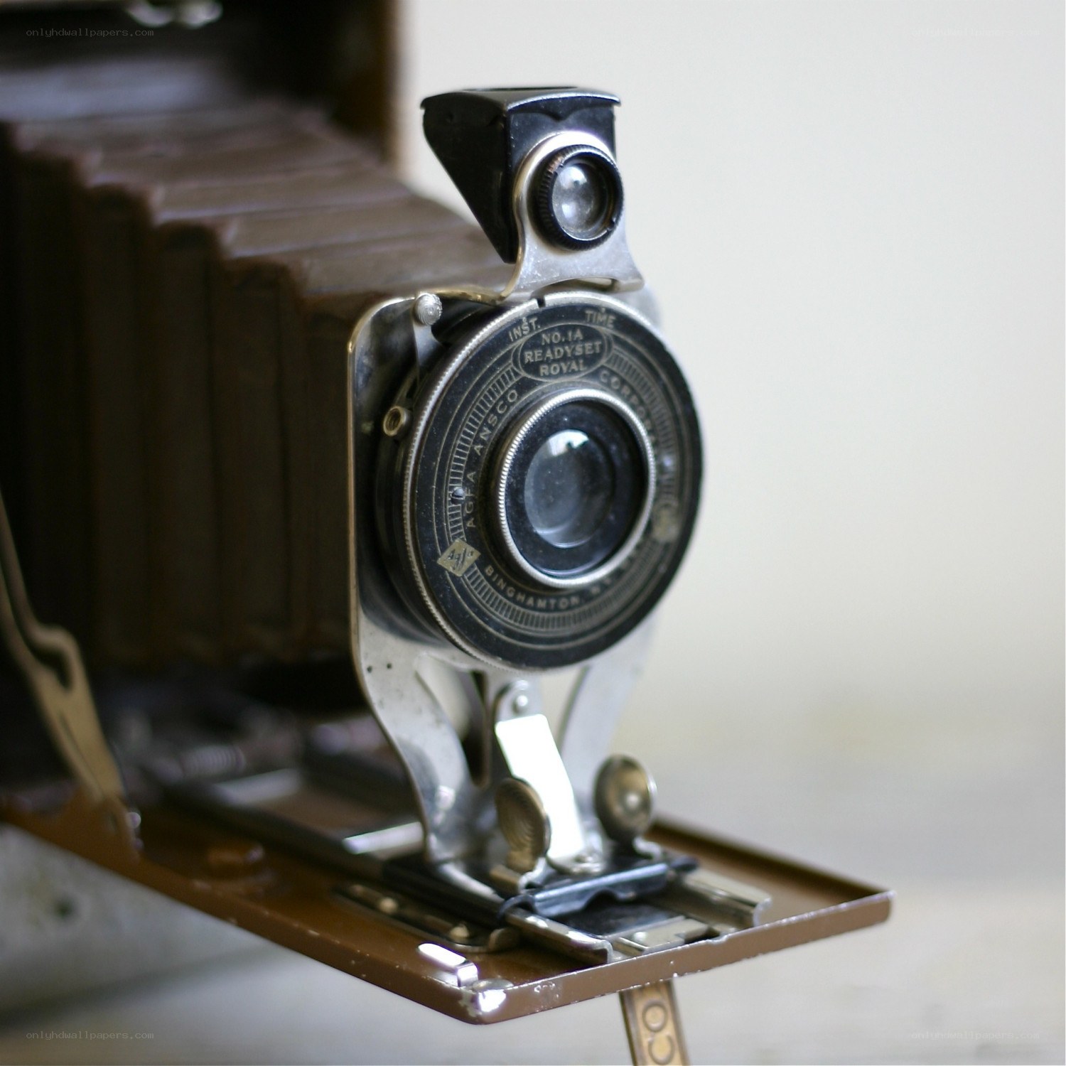 vintage camera with bellows