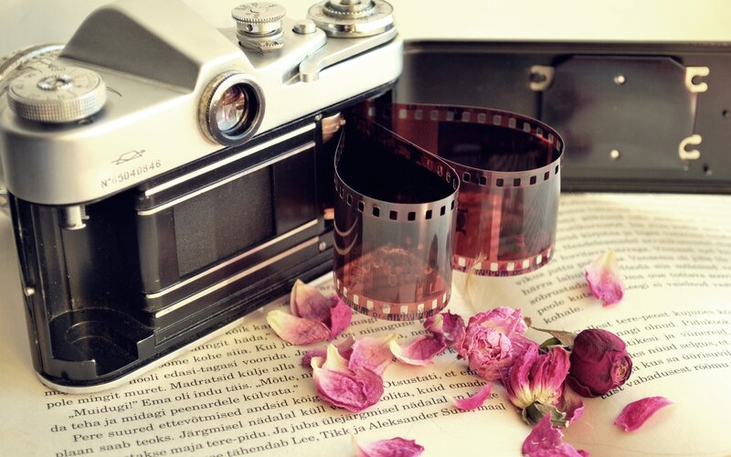 Vintage Camera with Film