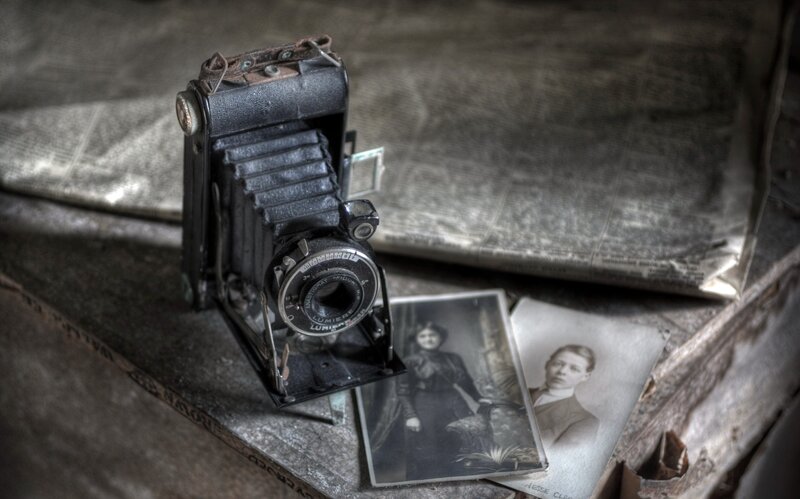 Vintage Camera with Photos