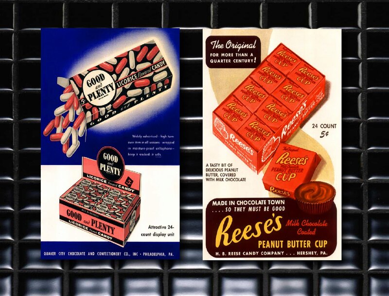 Vintage Candy Ads — Blue