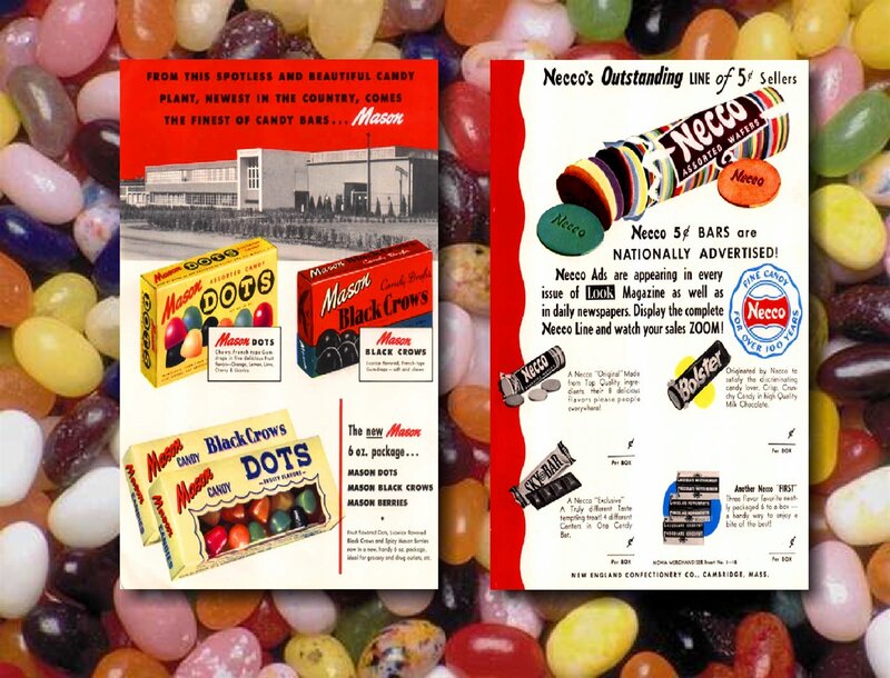 Vintage Candy Ads — Red, Nostalgic