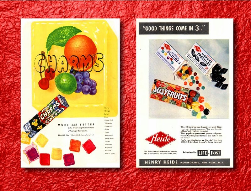 Vintage Candy Ads — Red